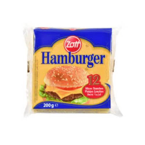 Zott Hamburger Cheese 200 g 12 Slices
