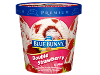 Blue Bunny Ice Cream Double Strawberry 473 ml