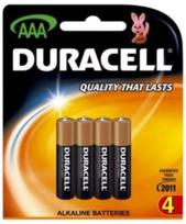 Duracell Battery AAA x4