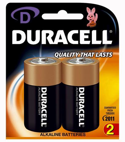 Duracell Battery D x2