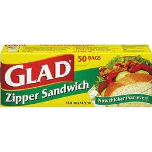 Glad Sandwich Zipper Bag x50