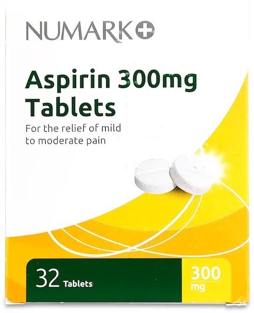 Numark Aspirin 300 mg 32 Tablets