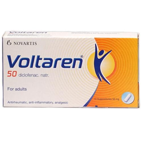 Voltaren Adult 50 mg 10 Suppositories
