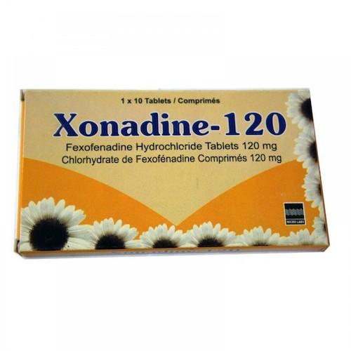 Xonadine 120 mg 10 Tablets