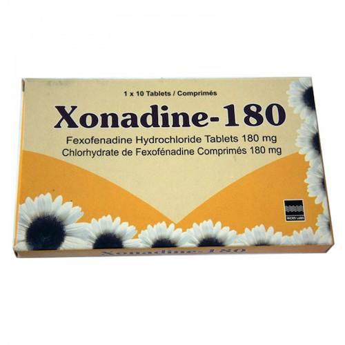 Xonadine 180 mg 10 Tablets