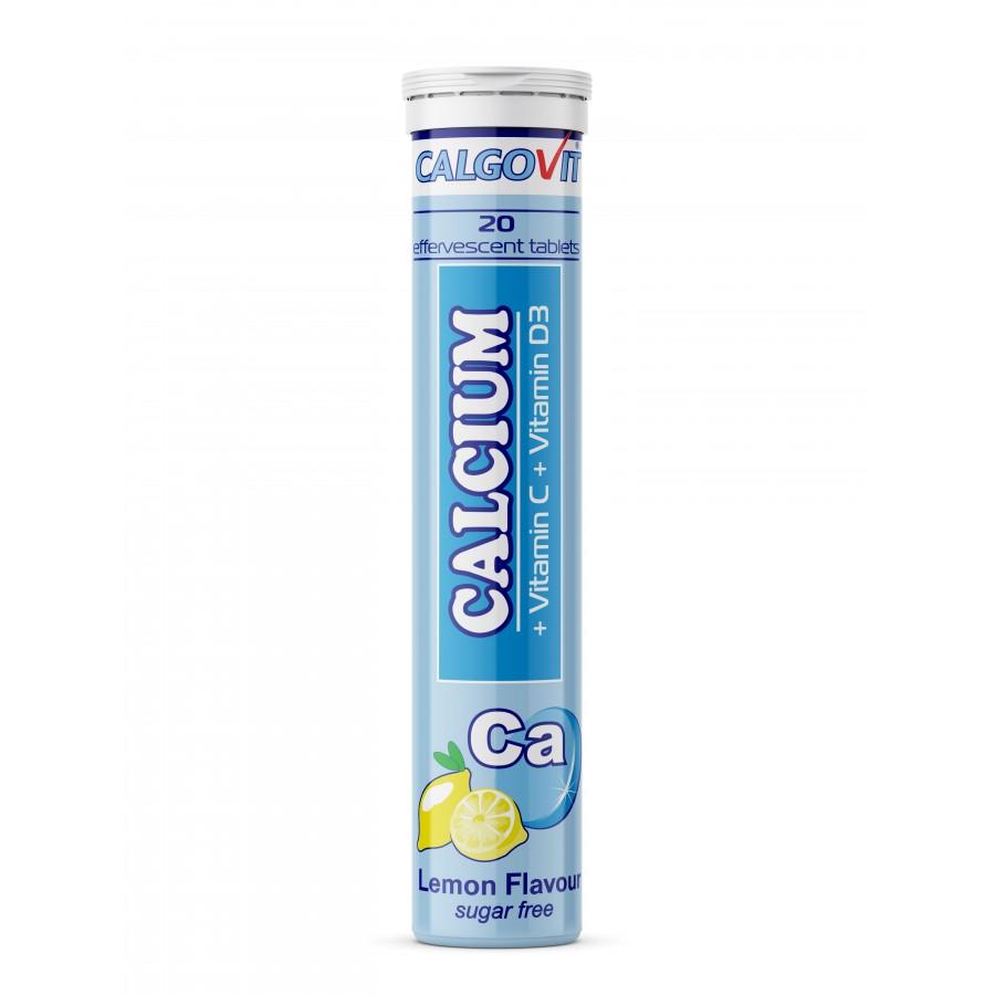 Calgovit Calcium + Vit C + Vit D3 Lemon Flavour x20 Tablets