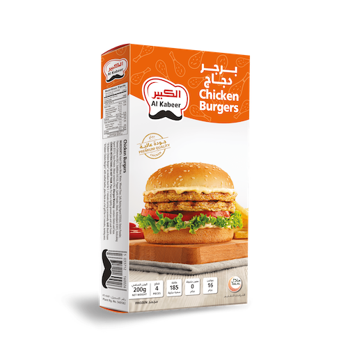 Al Kabeer Chicken Burger 200 g x4