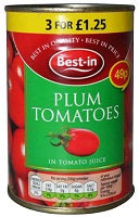 Best-In Plum Tomatoes In Tomato Juice 400 g