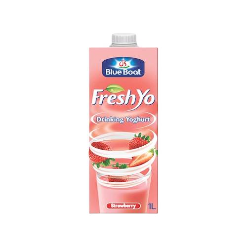 Blue Boat Fresh Yo Yoghurt Strawberry 1 L
