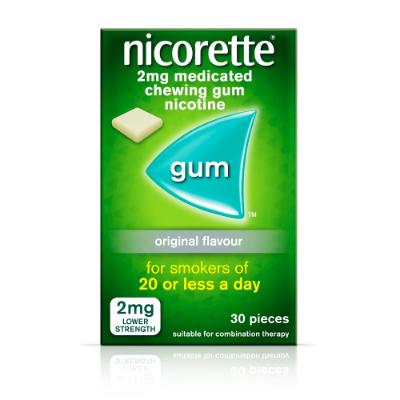 Nicorette Nicotine Gum 2 mg Original x30