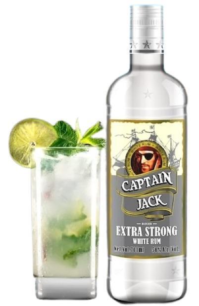 Captain Jack Extra Strong White Rum 70 cl