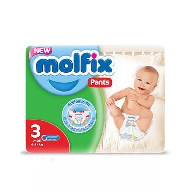 Molfix Anatomic-Fit Baby Pants Size 3 Midi 6-11 kg x36