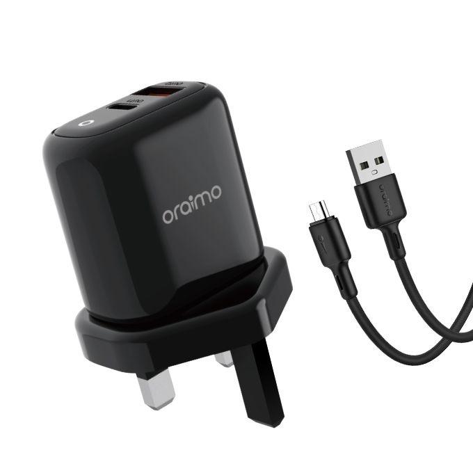 Oraimo Ocw-U94D + M53 USB +Type C 18W Fast Charger