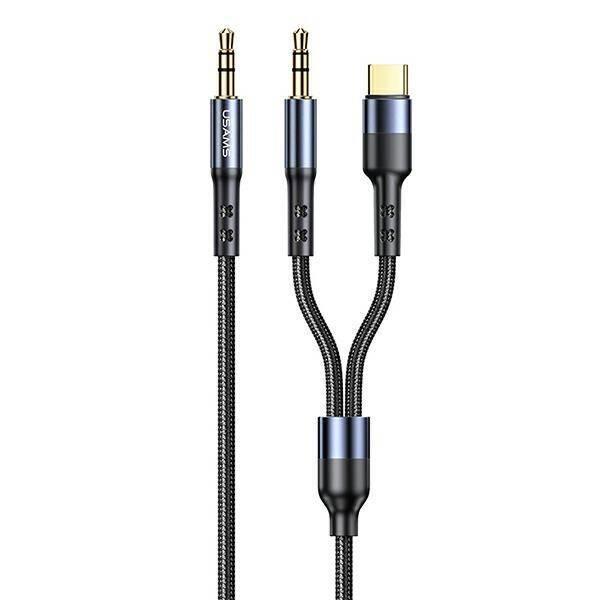 Usams 2 in 1 Type C To 3.5 mm Audio Cable 1.2 m Sj555Yp01