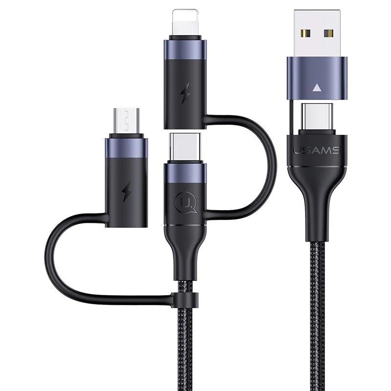 Usams U62 3 in 1 Fast Charge Cable 1.2 m Sj547USB01