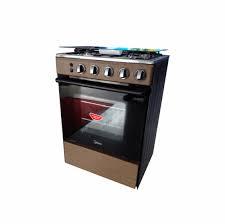 Midea Gas Cooker 6060-057Wd 60 x 60 4 Gas Burner - Grill Wooden Finish
