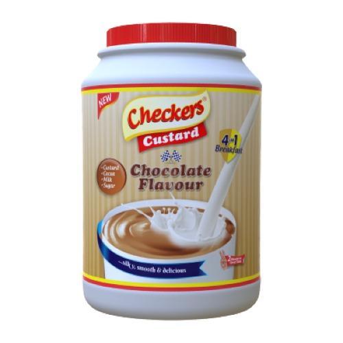 Checkers Custard Powder 4 in 1 Chocolate Jar 1 kg