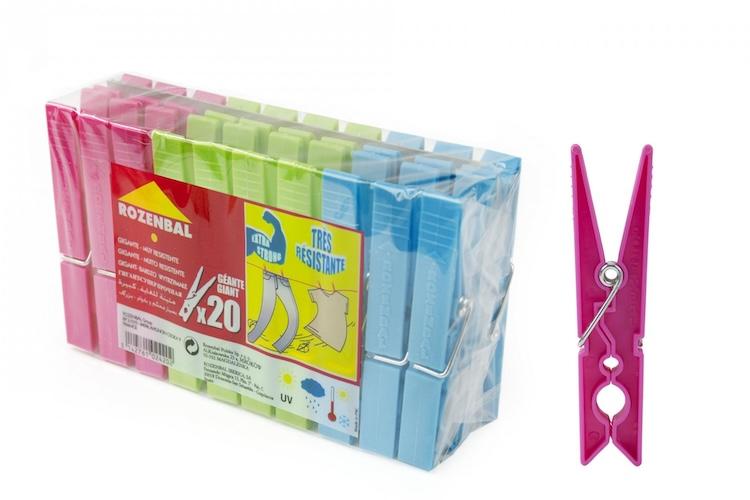 Rozenbal Twin Material Plastic Pegs 102402 x20