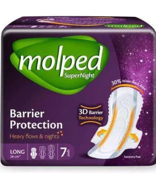 Molped Ultra Protective Barriers Sanitary Pad Long x7