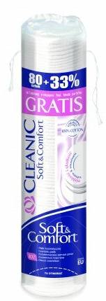 Cleanic Soft & Comfort Cotton Pads x107