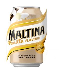 Maltina Vanilla Malt Drink Can 33 cl x6