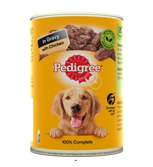 Pedigree Dog Food In Gravy With Chicken 400 g x2