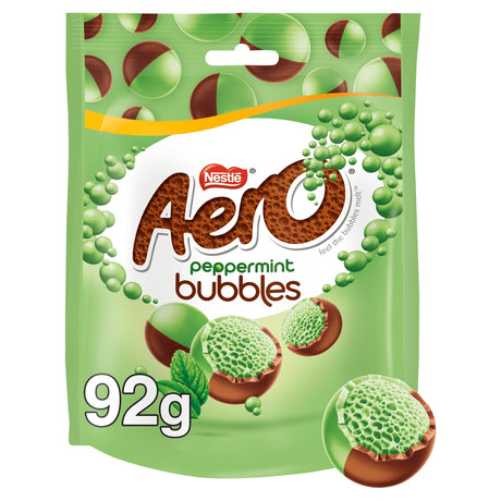 Aero Bubbles Peppermint Mint Chocolate Sharing Bag 92 g