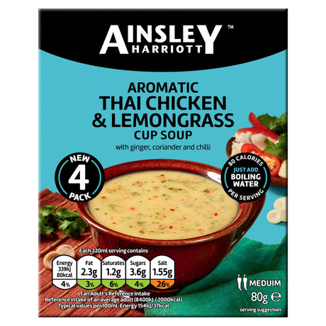 Ainsley Harriott Thai Chicken & Lemongrass Cup Soup 80 g