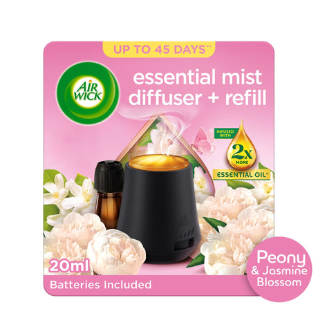 Air Wick Air Freshener Essential Mist Peony & Jasmine Kit