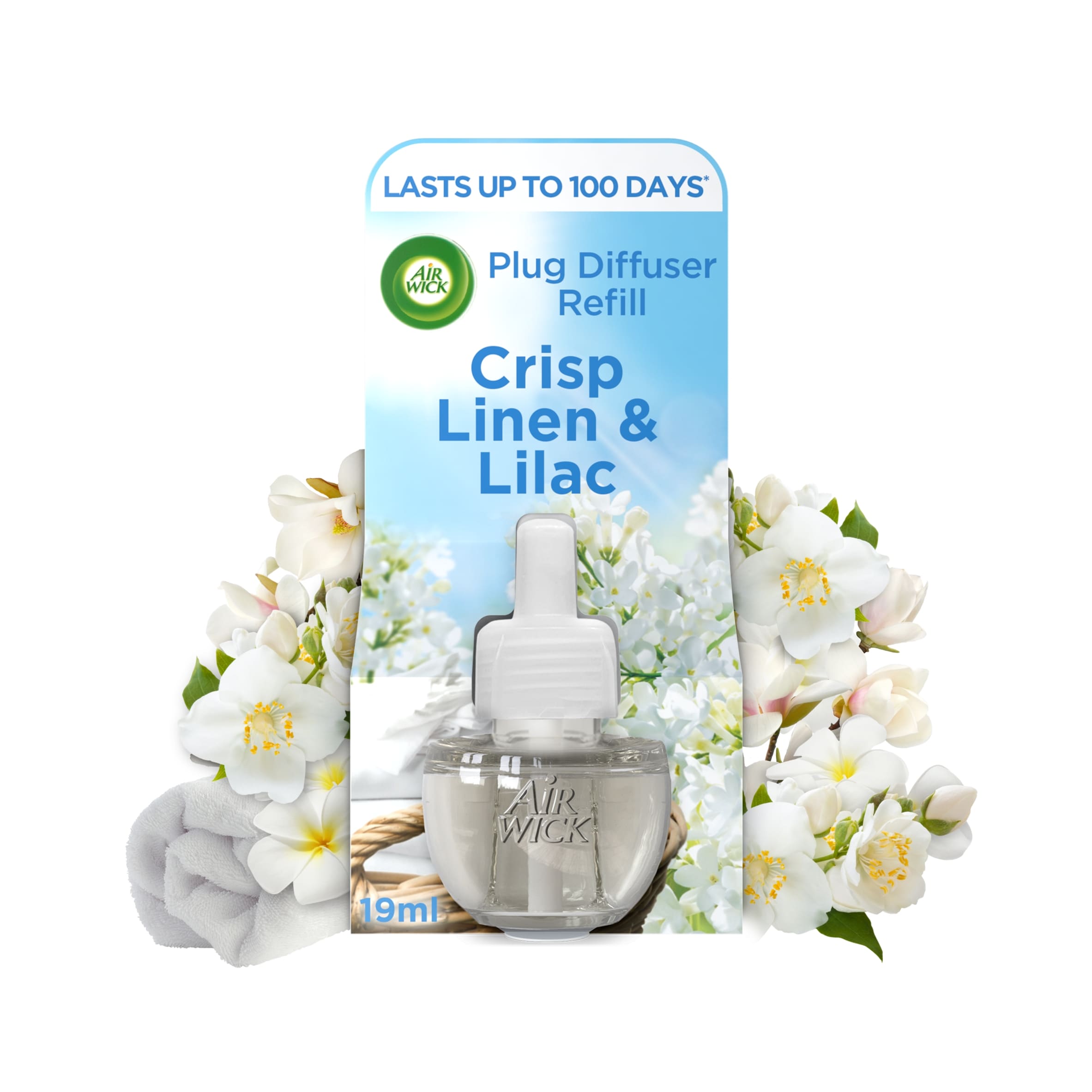 Air Wick Air Freshener Plug In Refill Linen & Lilac 19 ml