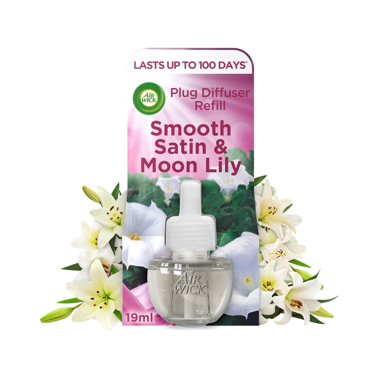 Air Wick Air Freshener Plug In Refill Satin & Lily 19 ml