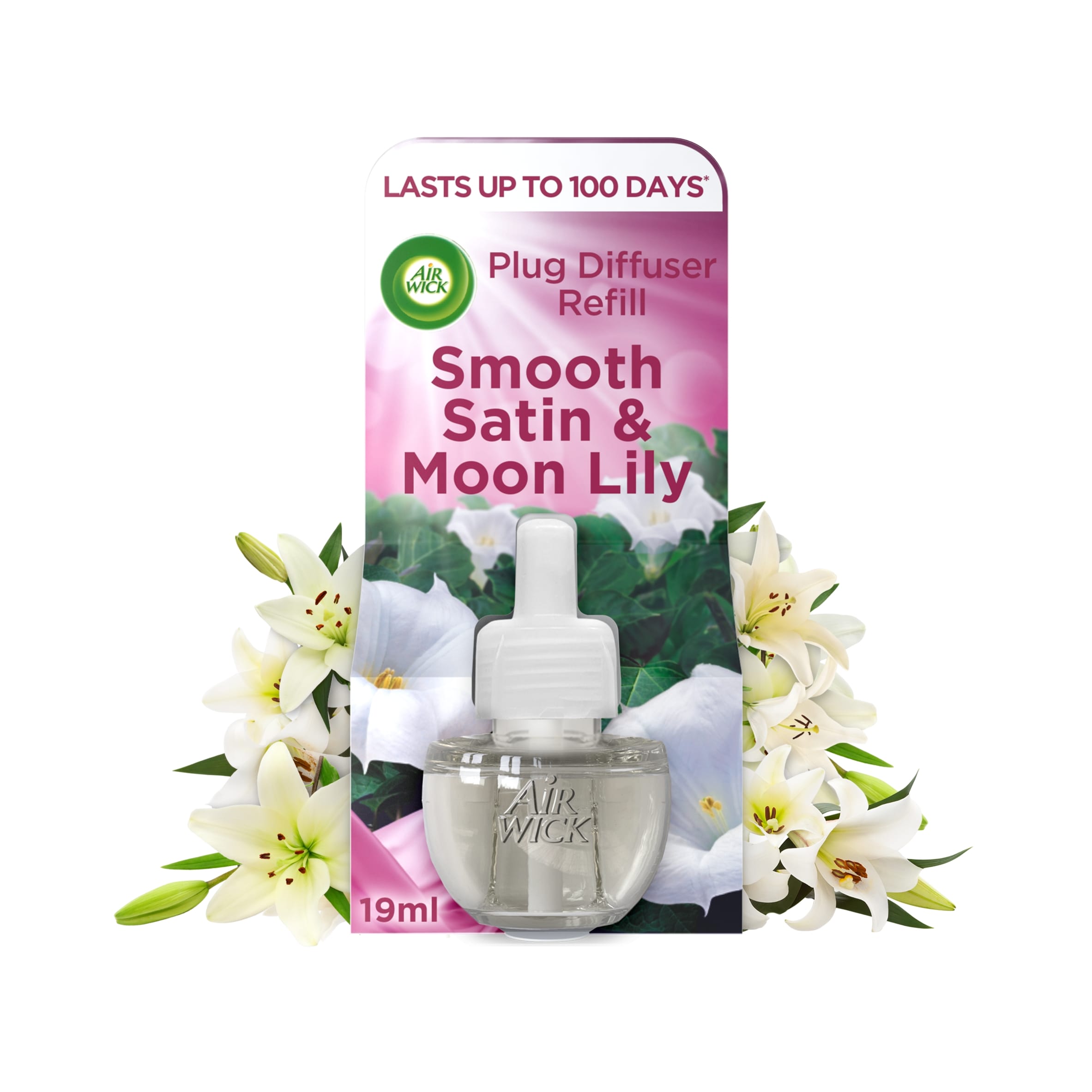 Air Wick Air Freshener Plug In Refill Satin & Lily 19 ml