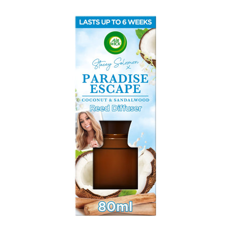 Air Wick Air Freshener Stacey Solomon Paradise Escape Essential Oils Reed Diffuser 80 ml