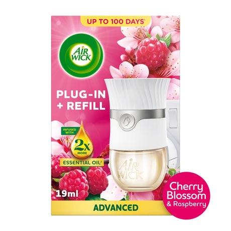 Air Wick Cherry Blossom & Raspberry Plug In Kit 19 ml