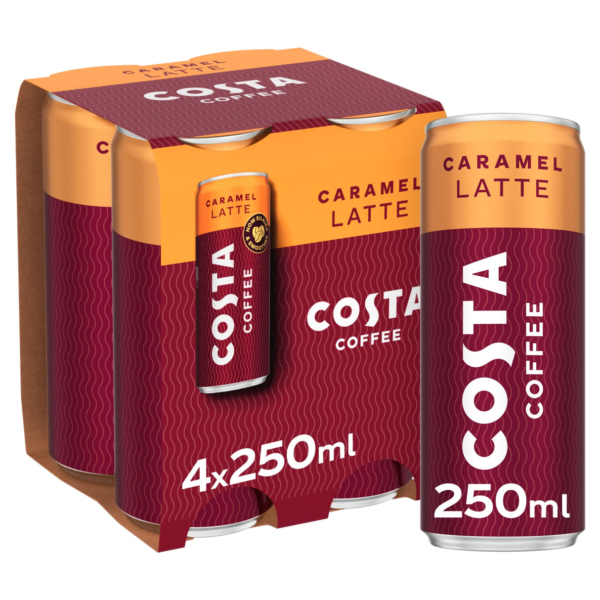 Costa Coffee Caramel Latte 4 x 250 ml