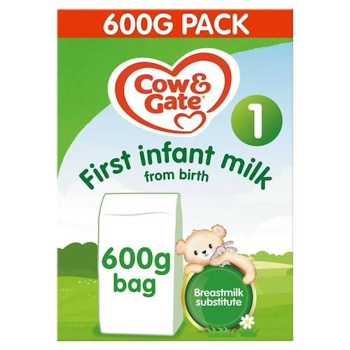 Cow & Gate 1 First Infant Baby Milk Formula Powder From Birth 600 g