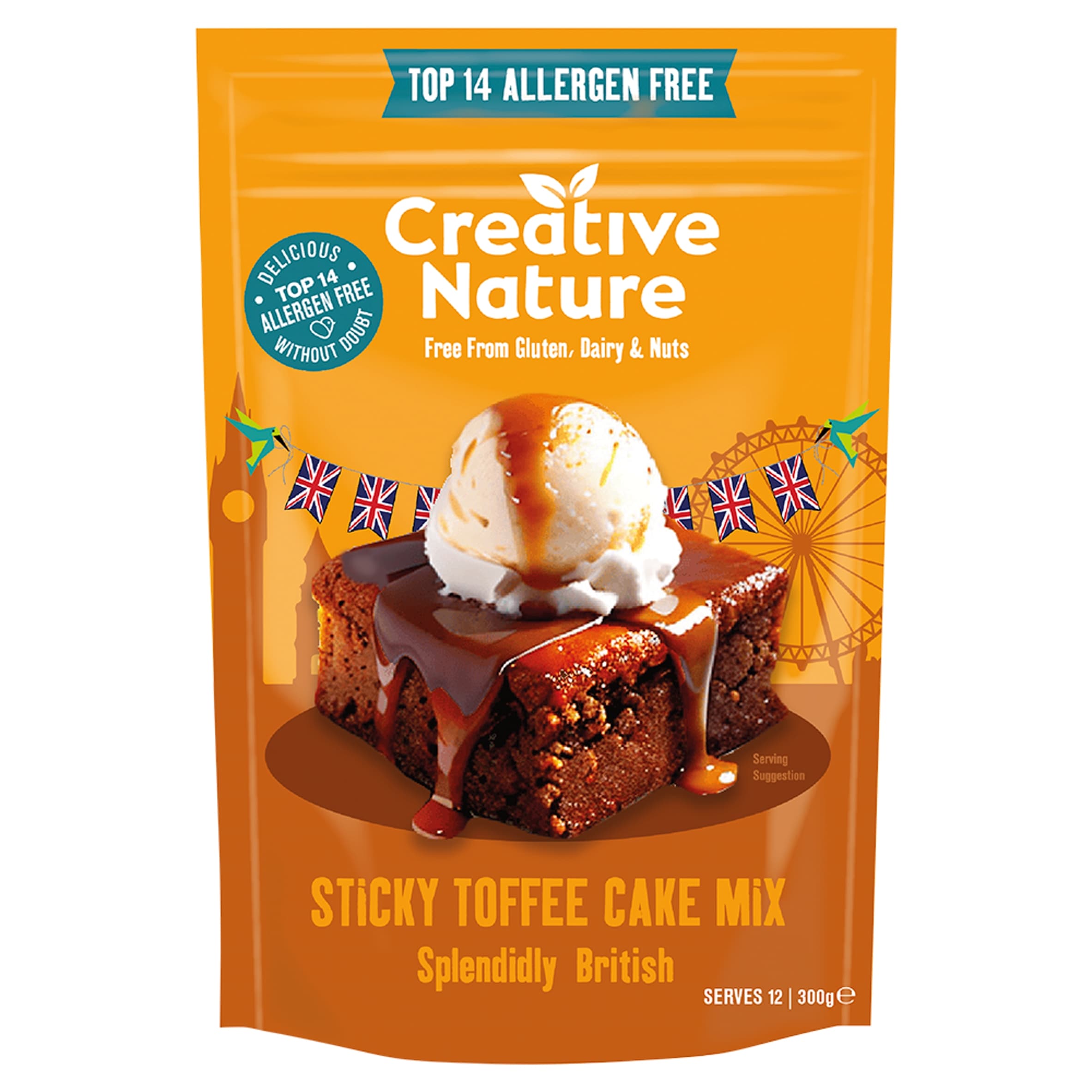 Creative Nature Free From Sticky Toffee Cake Mix 300 g