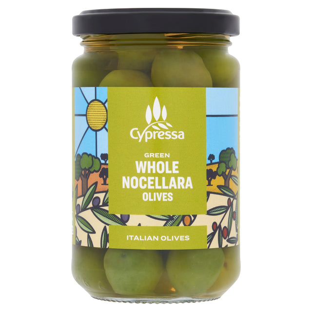 Cypressa Green Whole Nocellara Olives 290 g