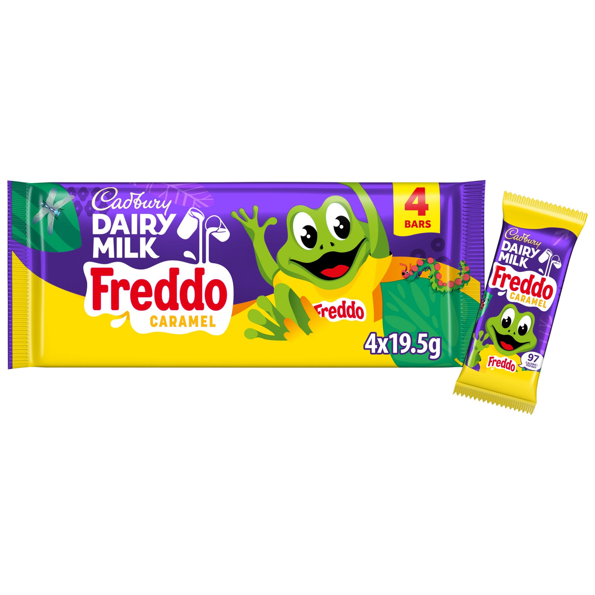 Dairy Milk Caramel Freddo Chocolate Kids Multi-Pack 4 x 18 g