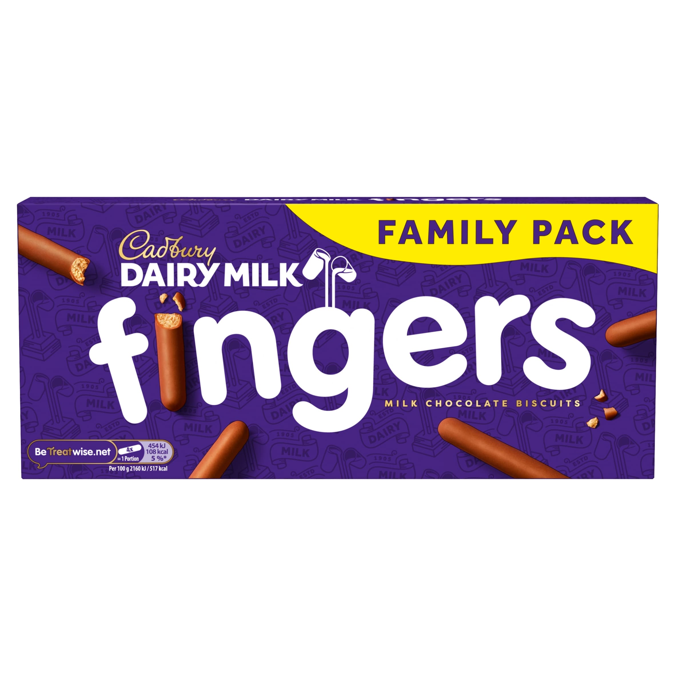 Dairy Milk Chocolate Fingers Biscuits 189 g