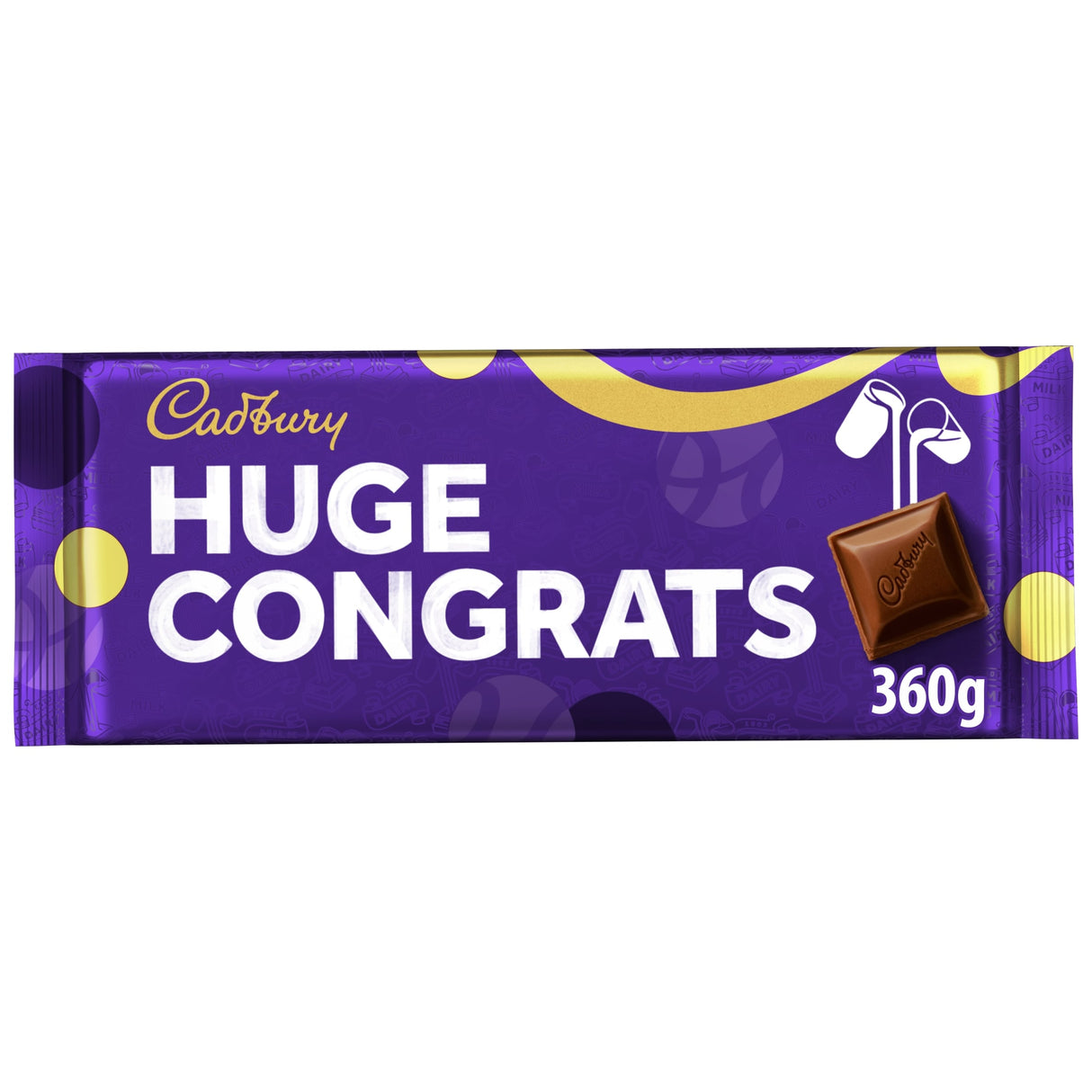 Dairy Milk Huge Congrats Chocolate Bar 360 g