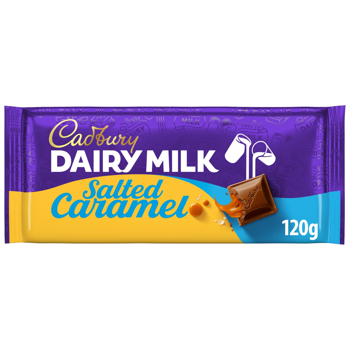 Dairy Milk Salted Caramel Chocolate Bar 120 g