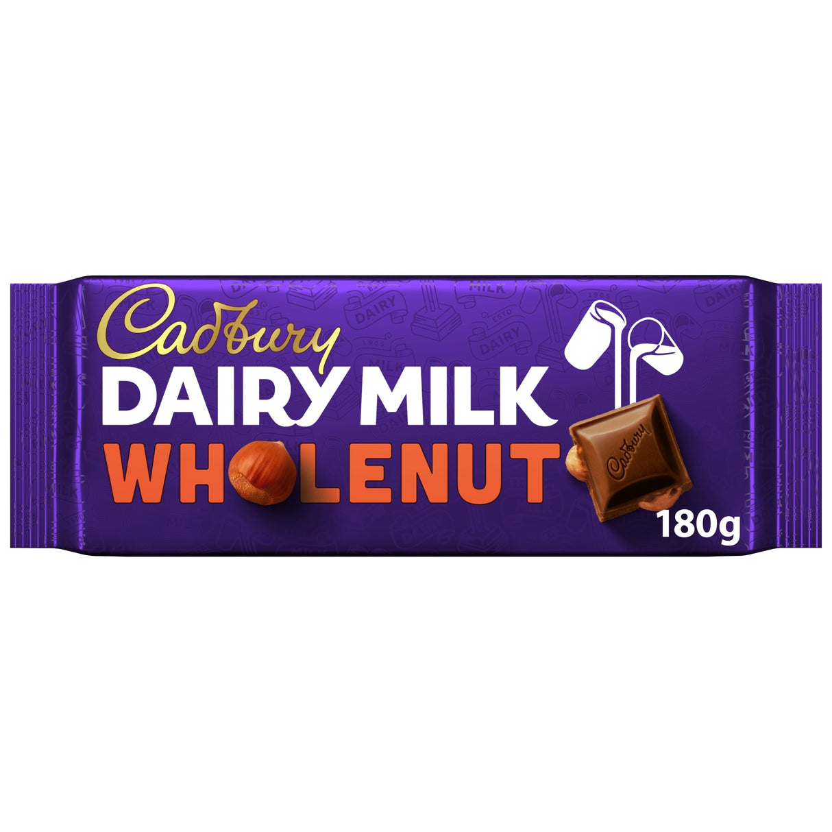 Dairy Milk Whole Nut Chocolate Bar 180 g