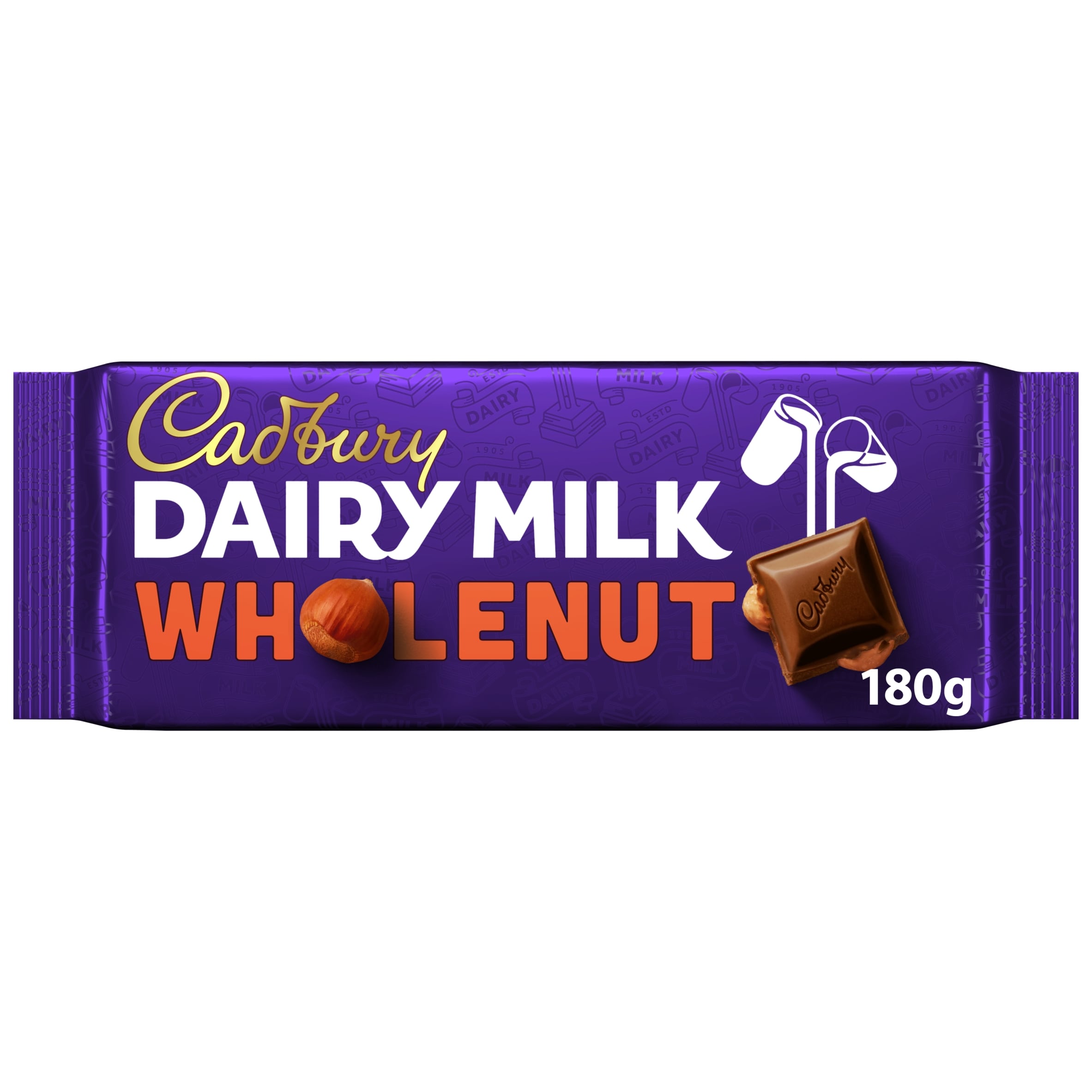 Dairy Milk Whole Nut Chocolate Bar 180 g