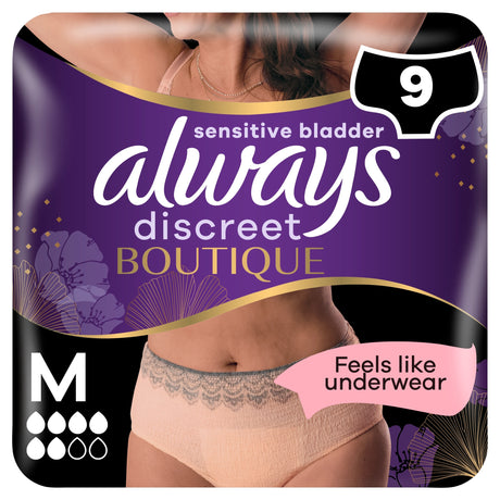 Always Discreet Boutique Incontinence Pants Medium 9 Pack