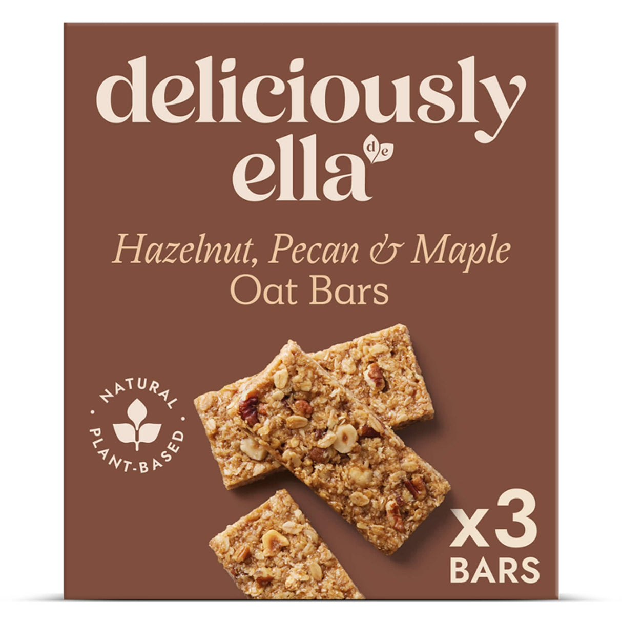 Deliciously Ella Hazelnut Pecan & Maple Oat Bars 3 x 50 g
