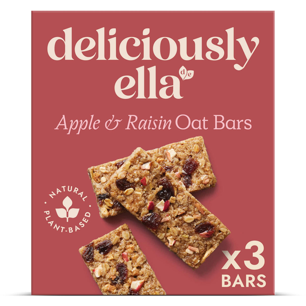 Deliciously Ella Oat Bars Apple Raisin & Cinnamon 3 Pack 50 g