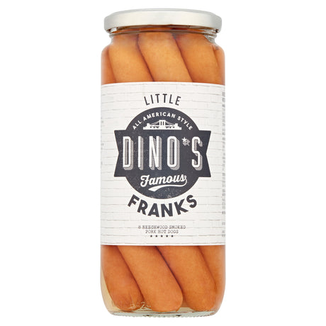 Dino's Little Franks 8 Smoked Pork Hot Dogs 550 g