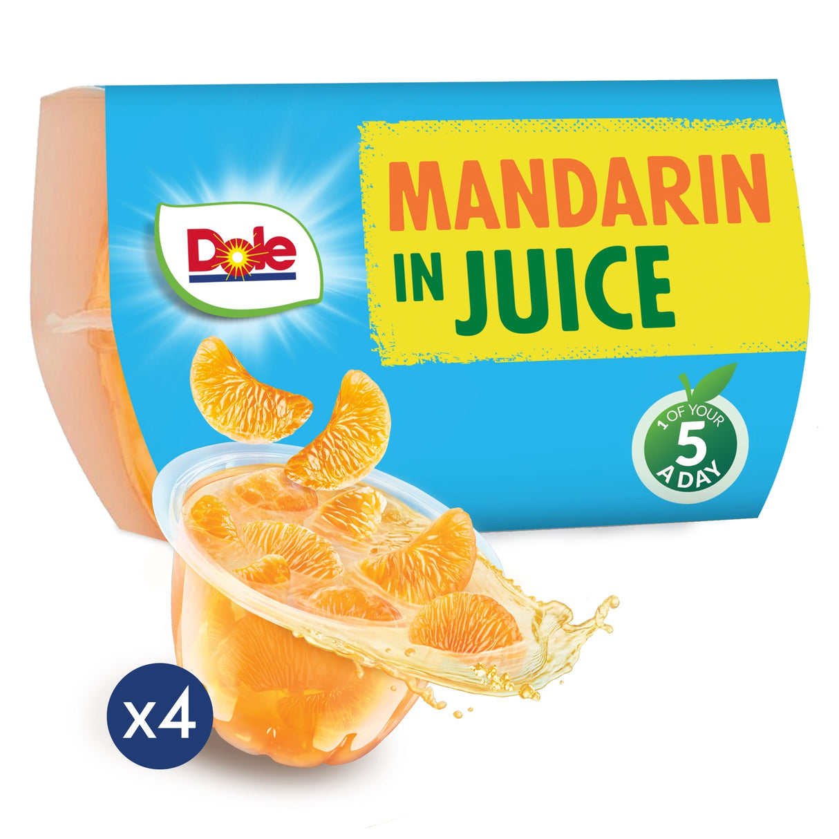 Dole Fruit Bowl Peaches In Juice 4 x 113 g