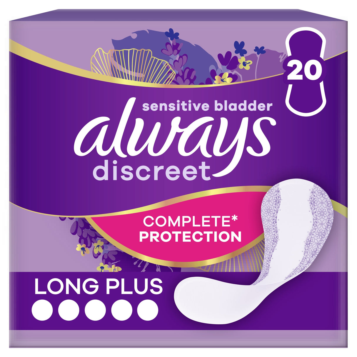 Always DiscreeTincontinence Liners Plus 20 Pack